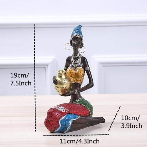 African Beauty Figurines Blackbrdstore