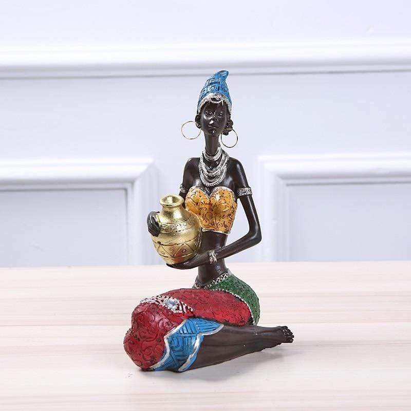 African Beauty Figurines Blackbrdstore