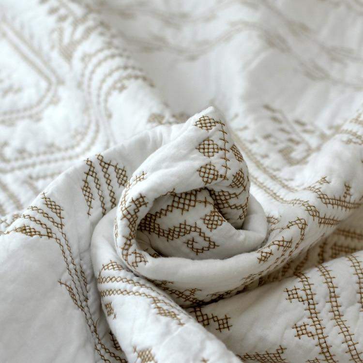 Alison Embroidered Bedspread Blackbrdstore