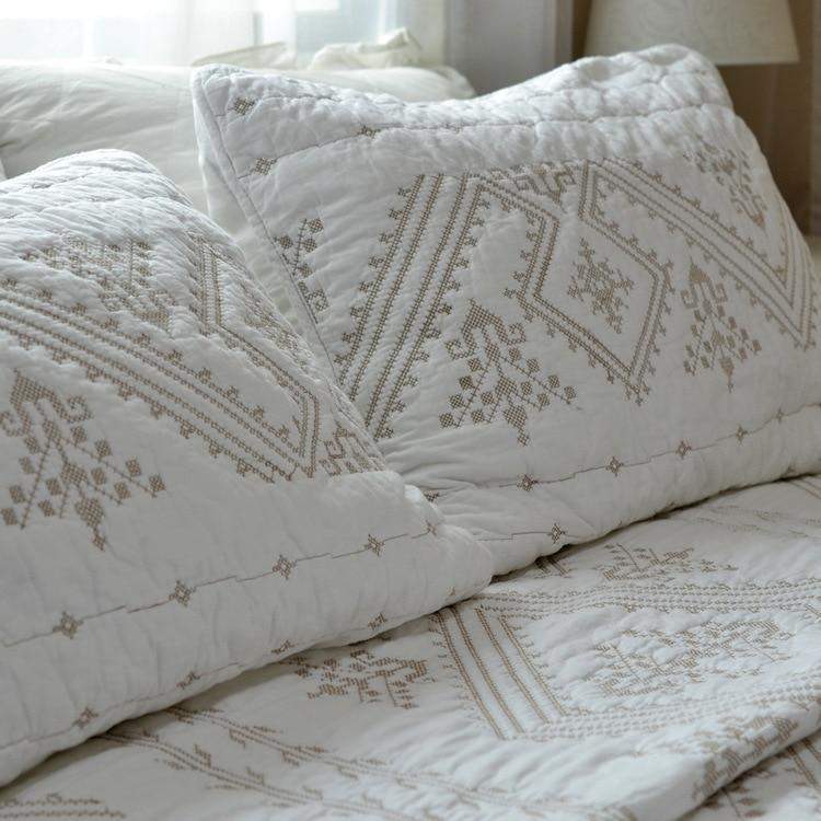 Alison Embroidered Bedspread Blackbrdstore