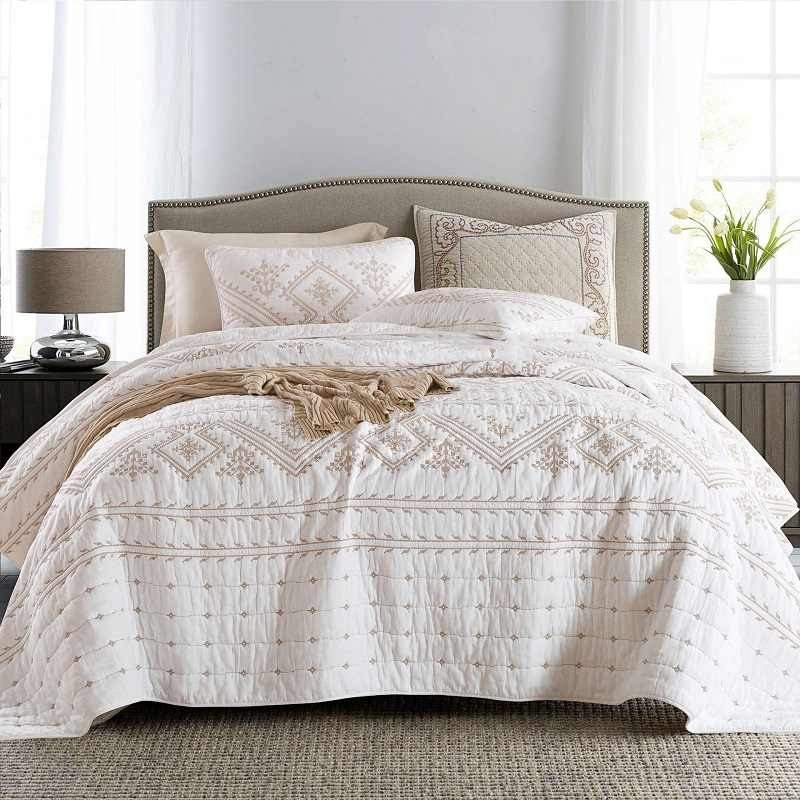 Alison Embroidered Bedspread Blackbrdstore