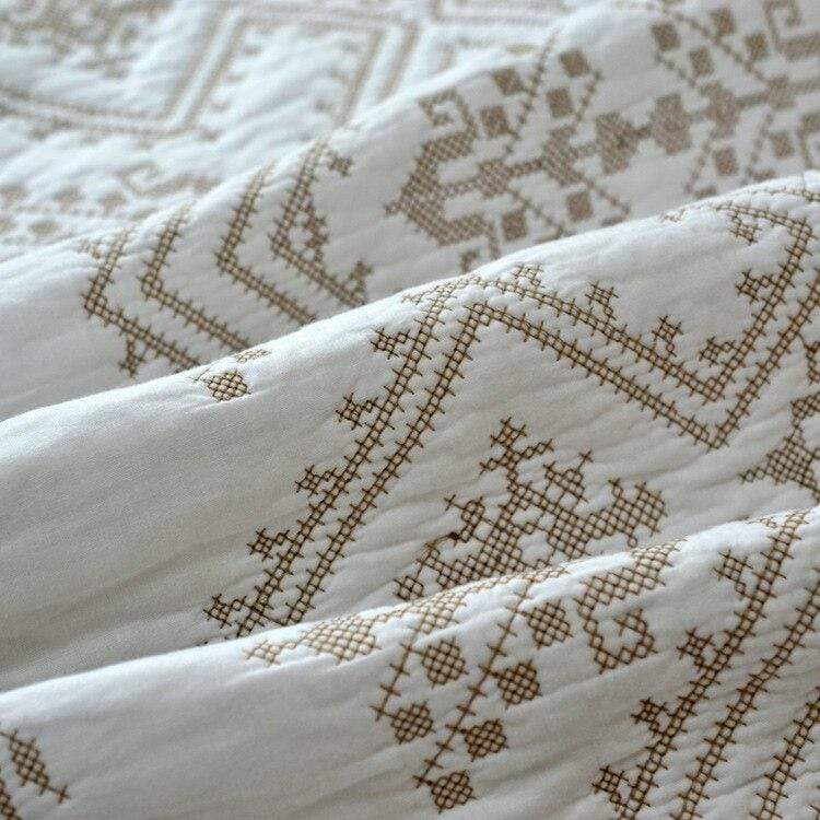 Alison Embroidered Bedspread Blackbrdstore