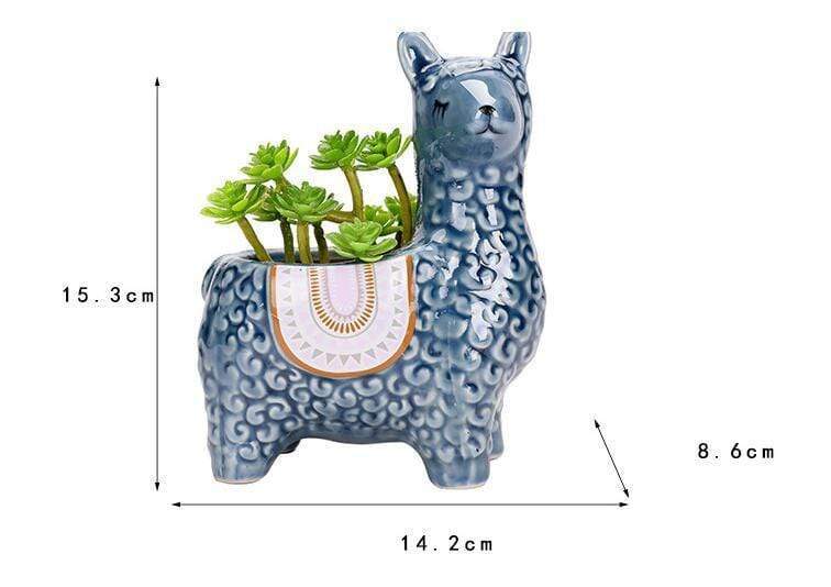 Alpaca Flower Pots Blackbrdstore