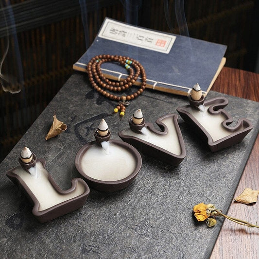 Alphabet Backflow Incense Burner Blackbrdstore