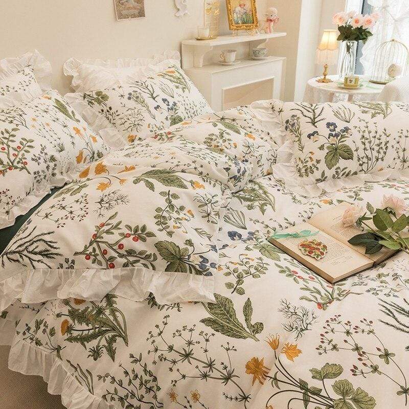 Amberley Garden Duvet Cover Set Blackbrdstore