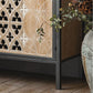 American Country Carved Hollow Cabinet Blackbrdstore