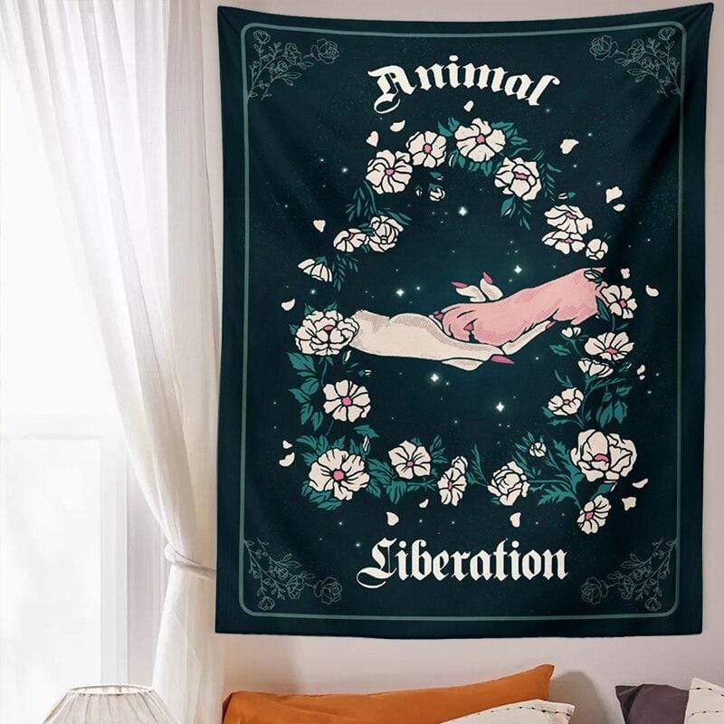 Animal Liberation Tapestry Blackbrdstore