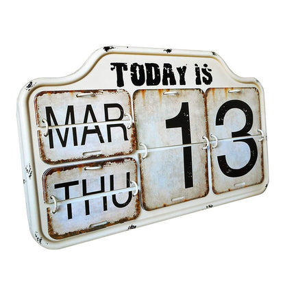 Antique Metal Perpetual Calendar Blackbrdstore