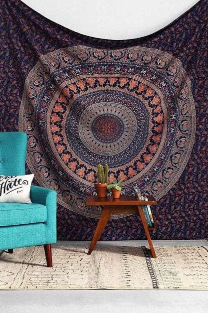 Araluen Mandala Tapestry Blackbrdstore