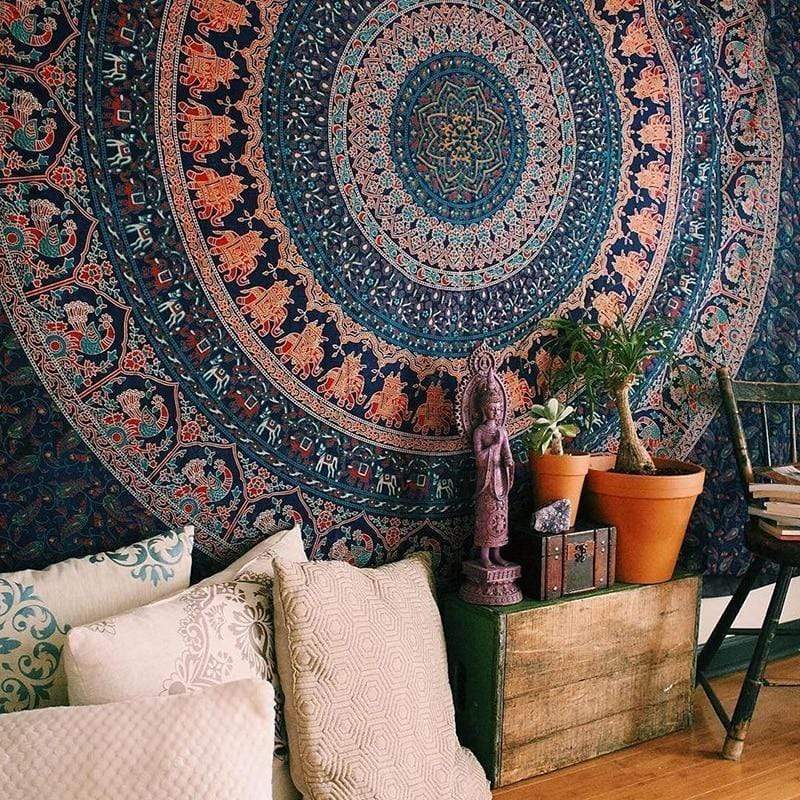 Araluen Mandala Tapestry Blackbrdstore