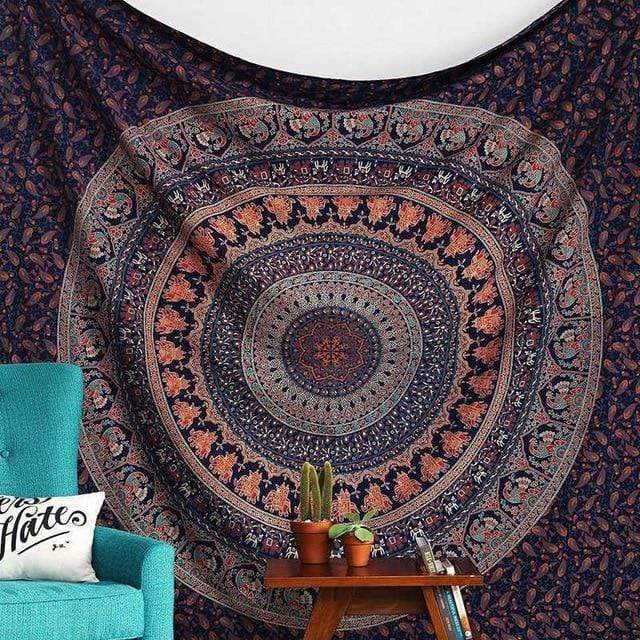 Araluen Mandala Tapestry Blackbrdstore