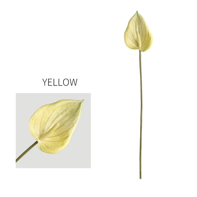 Artificial Anthurium Flower Blackbrdstore