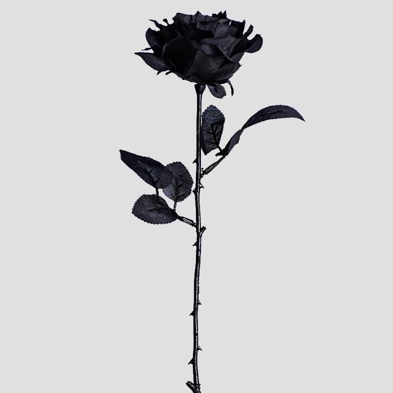 Artificial Black Rose Blackbrdstore