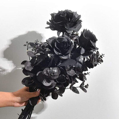 Artificial Black Rose Blackbrdstore