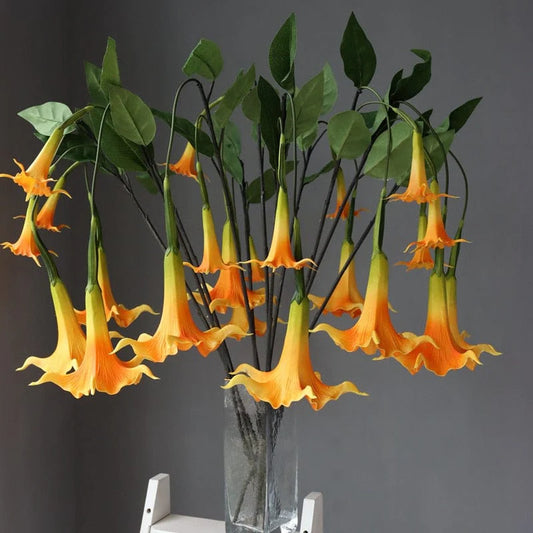 Artificial Brugmansia Versicolor Flower Blackbrdstore