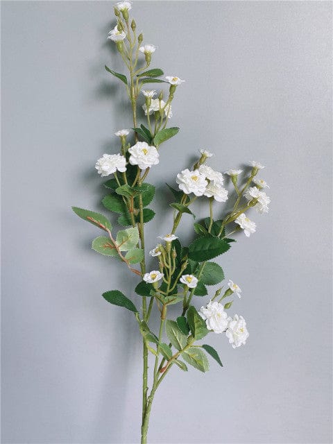 Artificial Luxury Mini Roses Branch Blackbrdstore