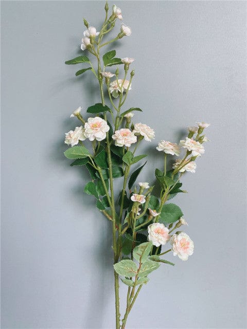 Artificial Luxury Mini Roses Branch Blackbrdstore