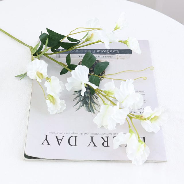 Artificial Orchid Wisteria Flowers Blackbrdstore