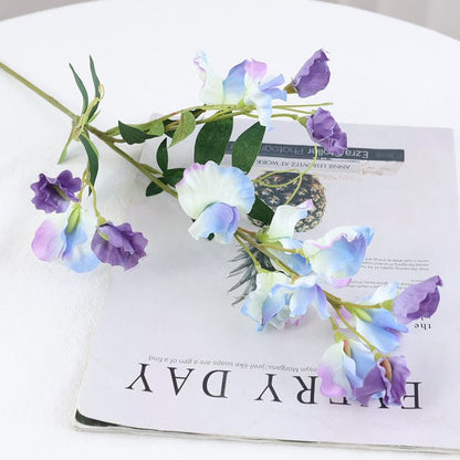 Artificial Orchid Wisteria Flowers Blackbrdstore