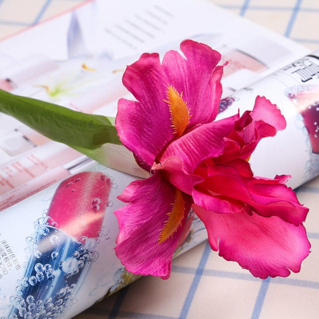 Artificial Phoenix Iris Flower Branch Blackbrdstore