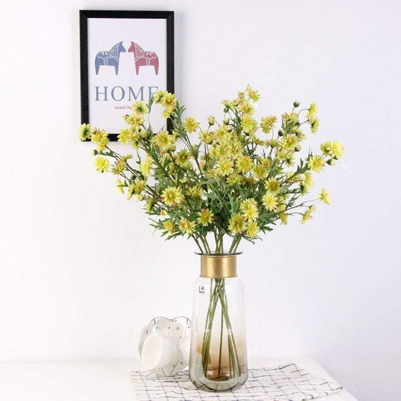 Artificial Silk Daisies Blackbrdstore