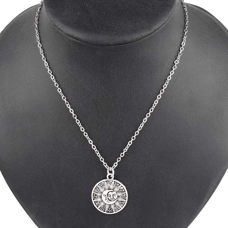 Astrology Medallion Celestial Pendant Blackbrdstore