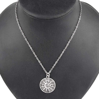 Astrology Medallion Celestial Pendant Blackbrdstore