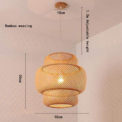 Bamboo Art Chandelier Blackbrdstore