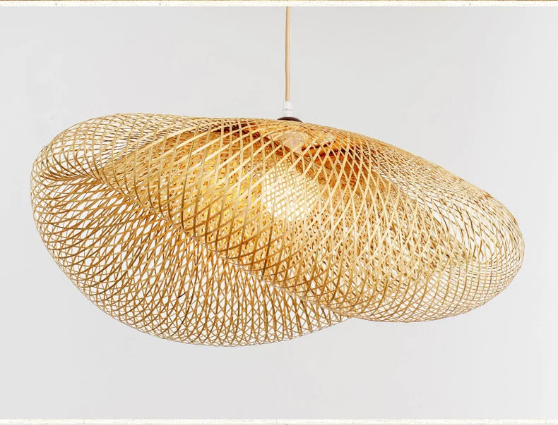 Bamboo Hat Chandelier Light Blackbrdstore