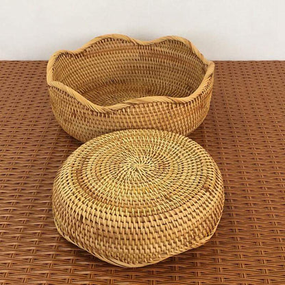 Bamboo Storage Basket Blackbrdstore