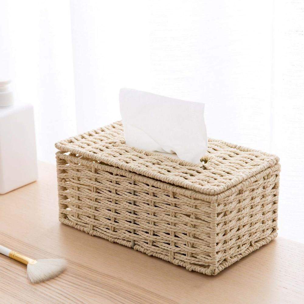 Bamboo Tissue Box Blackbrdstore