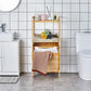 Bathroom Bamboo Storage Shlef Blackbrdstore