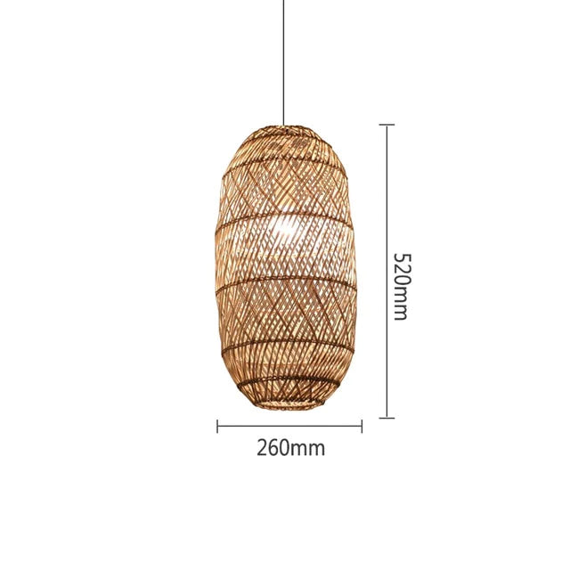 Biophilic Wicker Chandelier Blackbrdstore