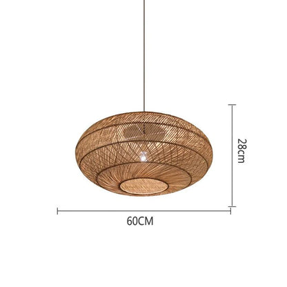 Biophilic Wicker Chandelier Blackbrdstore