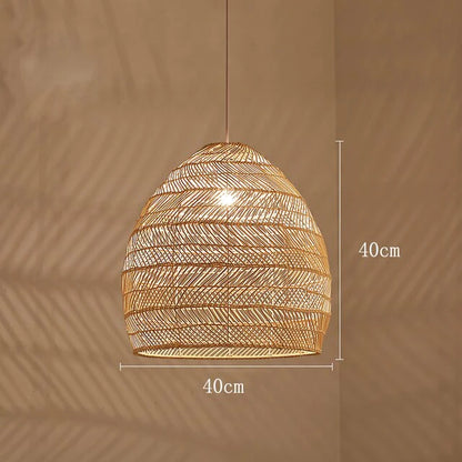 Biophilic Wicker Chandelier Blackbrdstore