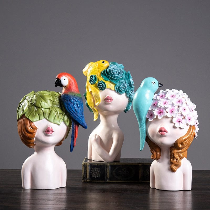 Bird Girls Figurines Blackbrdstore