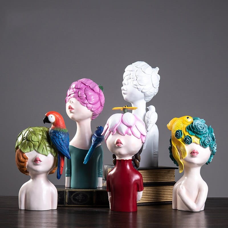 Bird Girls Figurines Blackbrdstore