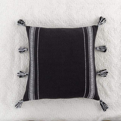 Black & Ivory Pillow Covers Blackbrdstore