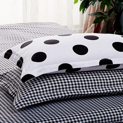 Black Polka Dot Bedding Set Blackbrdstore