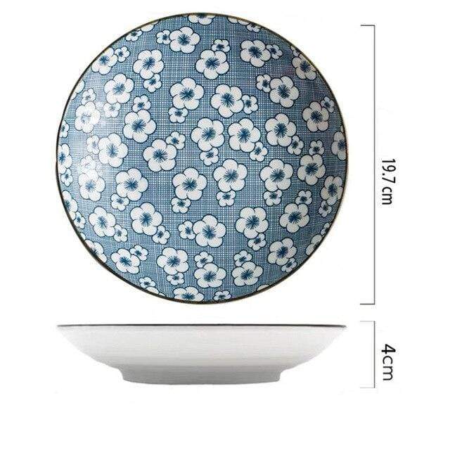 Blue Dinner Plates Blackbrdstore