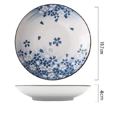 Blue Dinner Plates Blackbrdstore