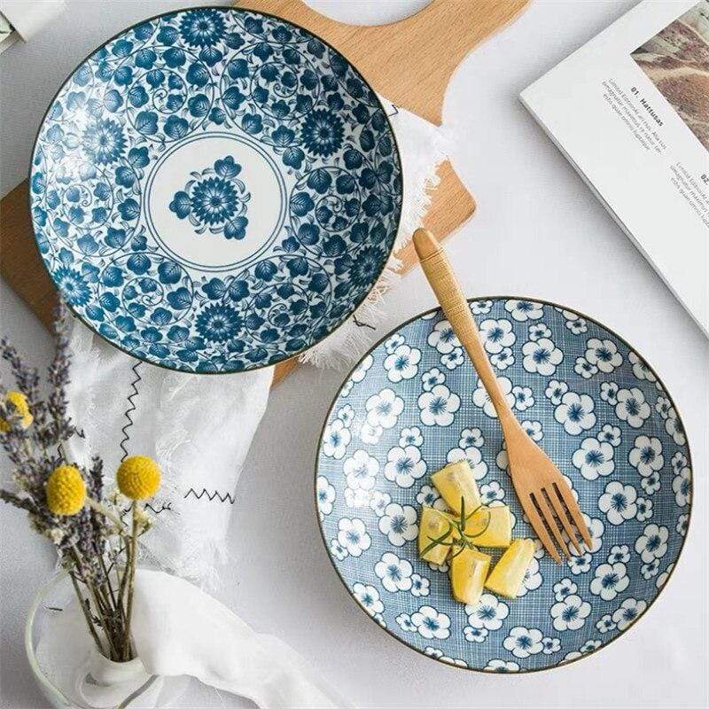 Blue Dinner Plates Blackbrdstore