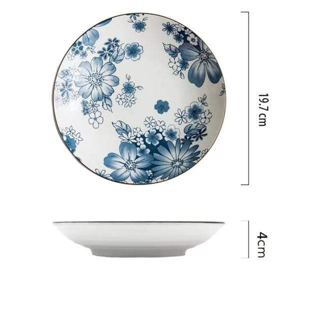 Blue Dinner Plates Blackbrdstore