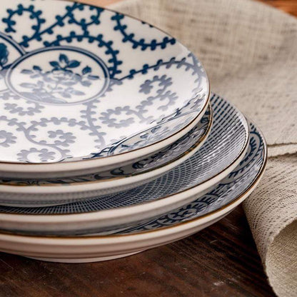 Blue Dinner Plates Blackbrdstore