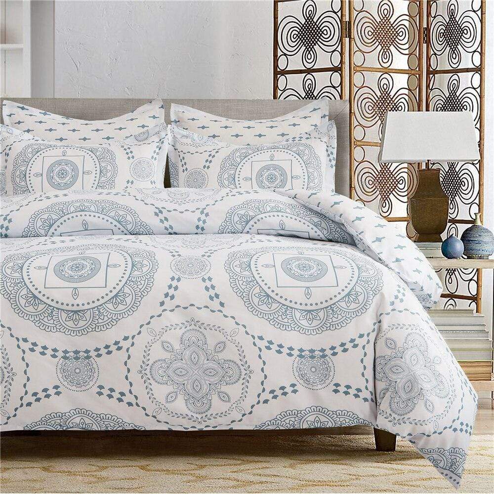 Blue Mandala Bedding Set Blackbrdstore