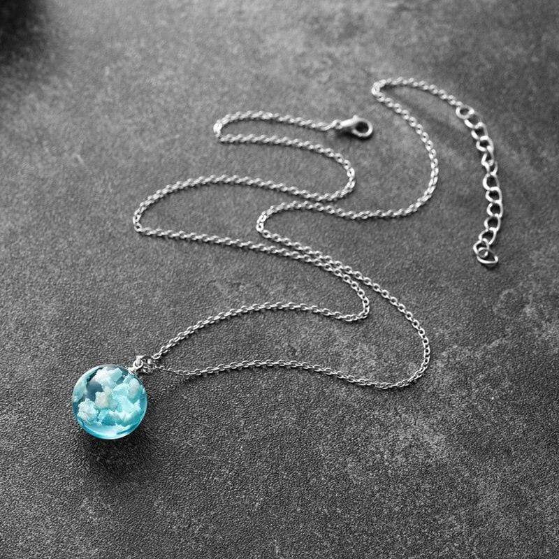 Blue Sky Pendant Necklace Blackbrdstore