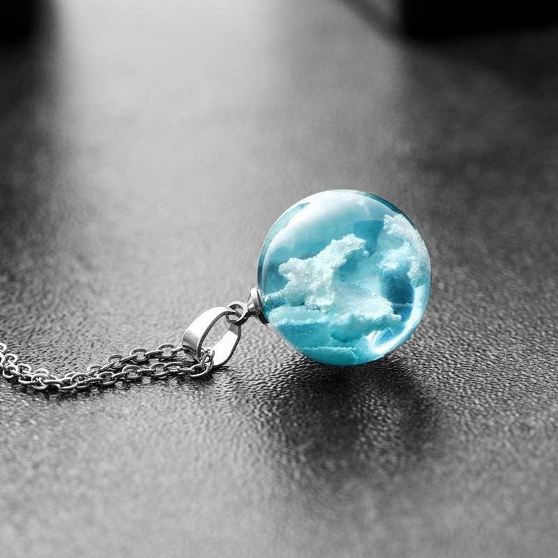 Blue Sky Pendant Necklace Blackbrdstore