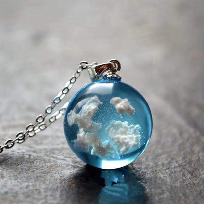 Blue Sky Pendant Necklace Blackbrdstore