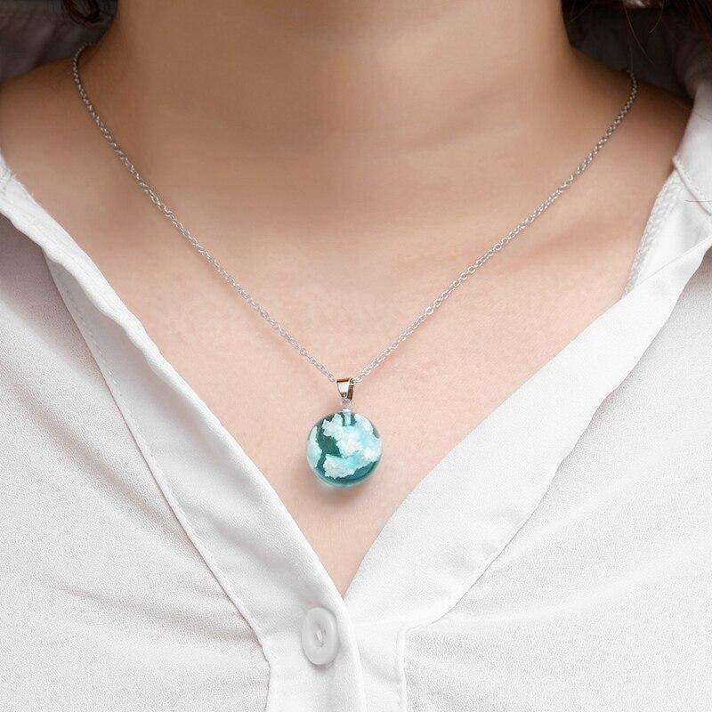 Blue Sky Pendant Necklace Blackbrdstore