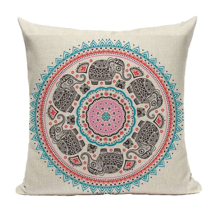 Bohemian Mandala Cushion Cover Blackbrdstore